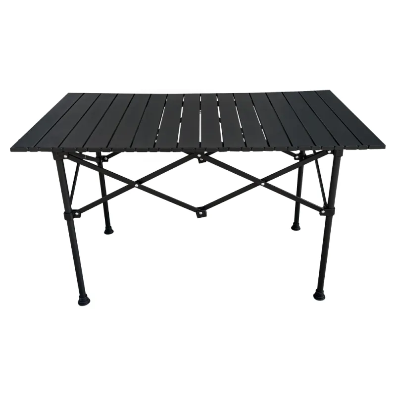 Kempingový stôl, čierna, MAKUR