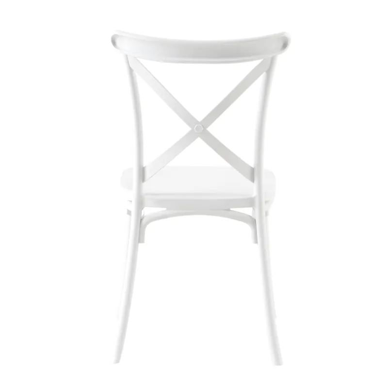 Stohovateľná stolička, biela, SAVITA