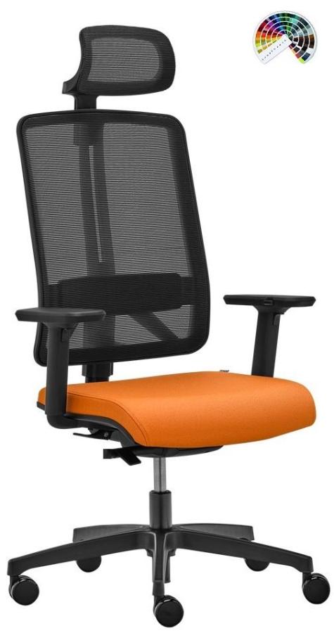RIM Kancelárska stolička FLEXi FX 1104 čalúnenie URBAN, JET BIOACTIVE, TONAL