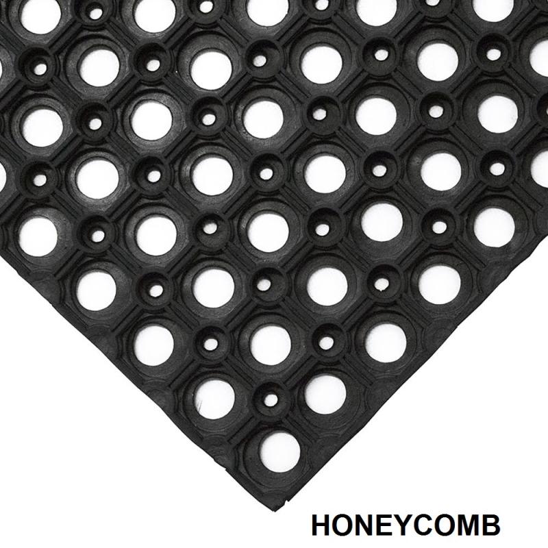 COBA Vstupná čistiaca rohož RINGMAT HONEYCOMB 80x120 cm čierna
