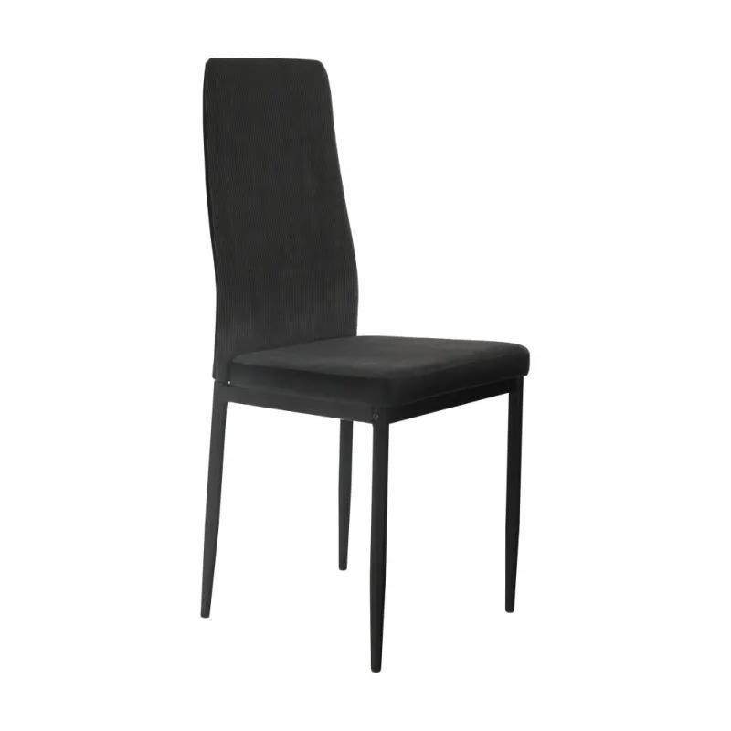 Jedálenská stolička, tmavosivá/čierna, ENRA