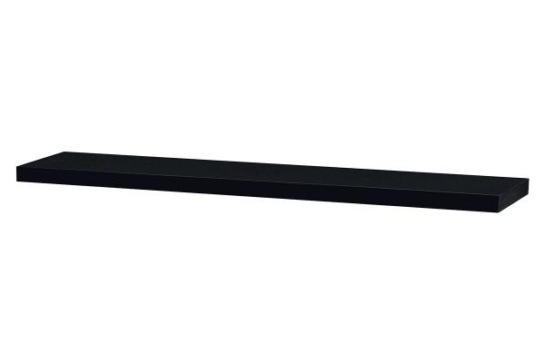 Polička nástenná 120 cm, MDF, farba čierny vysoký lesk, baleno v ochranej fólii - P-002 B