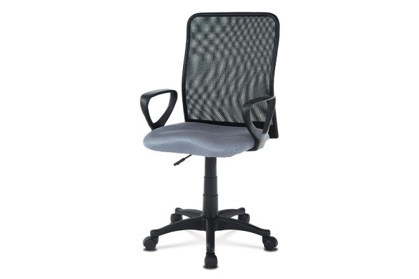 Kancelárska stolička KA-B047 GREY, látka MESH šedá / čierna