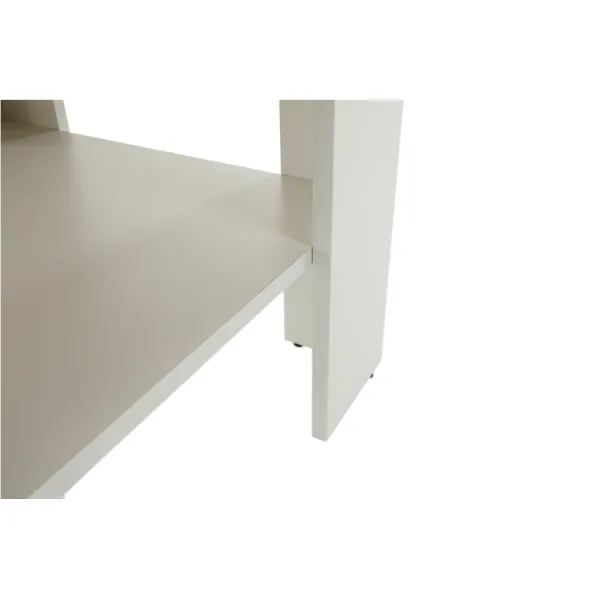 Konferenčný stolík MZ17, biela/dub grand, LEON