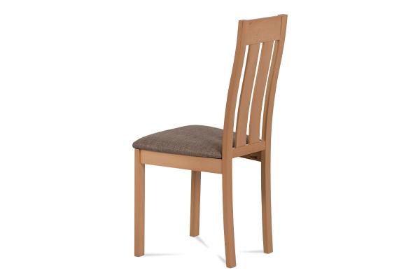 Jedálenská stolička BC-2602 BUK3, buk/látka hnedá