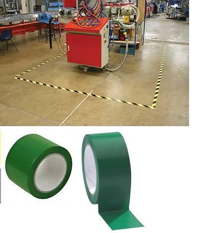 COBA VYZNAČOVACIA výstražná podlahová priemyselná páska 50 mm x 33 m ZELENÁ