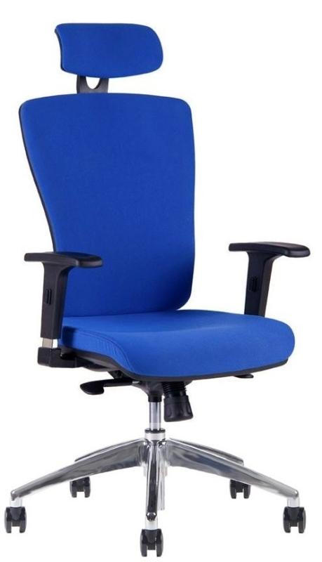 OFFICE PRO Kancelárska stolička HALIA CHROM SP modrá