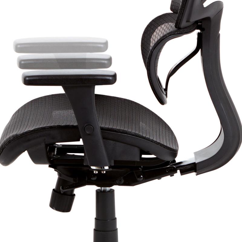 Kancelárska stolička KA-A188 BK, látka mesh čierna