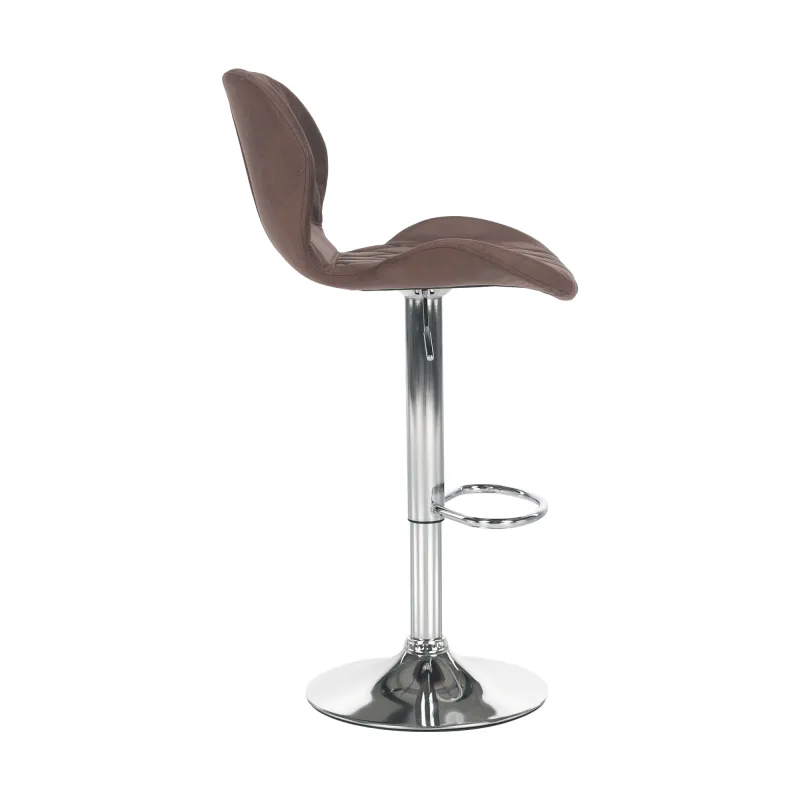 Barová stolička, hnedá/chróm, SOFALA