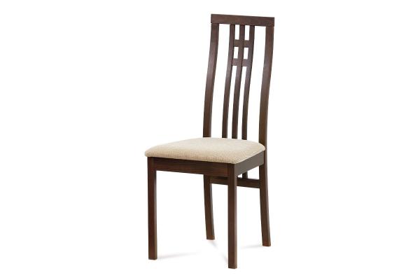 Jedálenská stolička BC-2482 WAL, orech/látka béžová