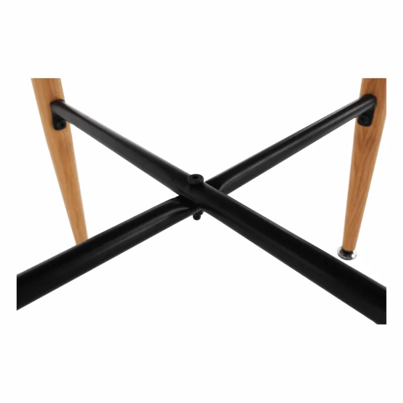 Barový stôl, čierna/dub, priemer 60 cm, IMAM