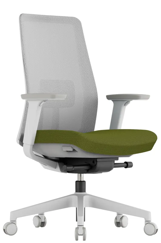 OFFICE PRO Kancelárska stolička K10 WHITE zelená