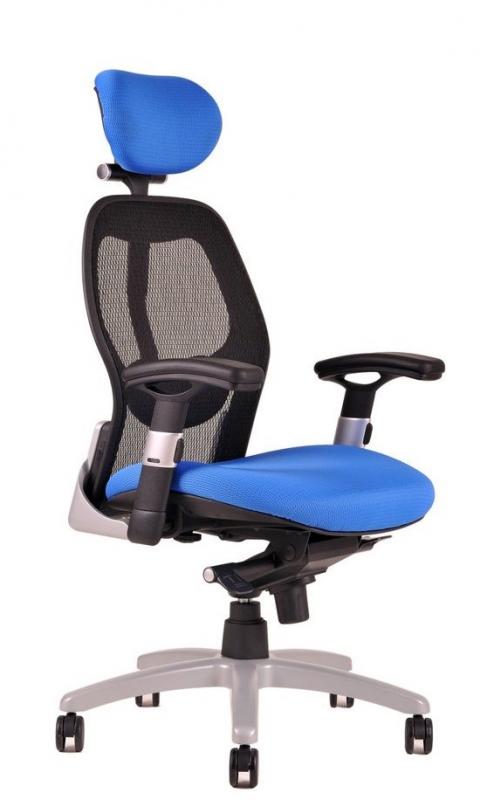 OFFICE PRO Kancelárska stolička SATURN NET modrá