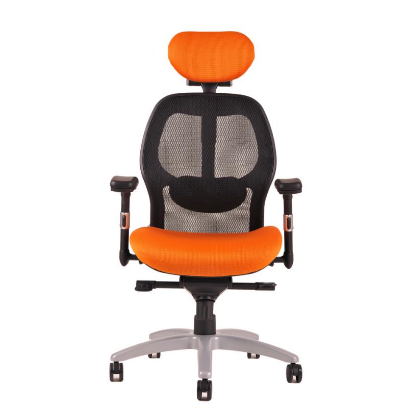 OFFICE PRO Kancelárska stolička SATURN NET oranžová